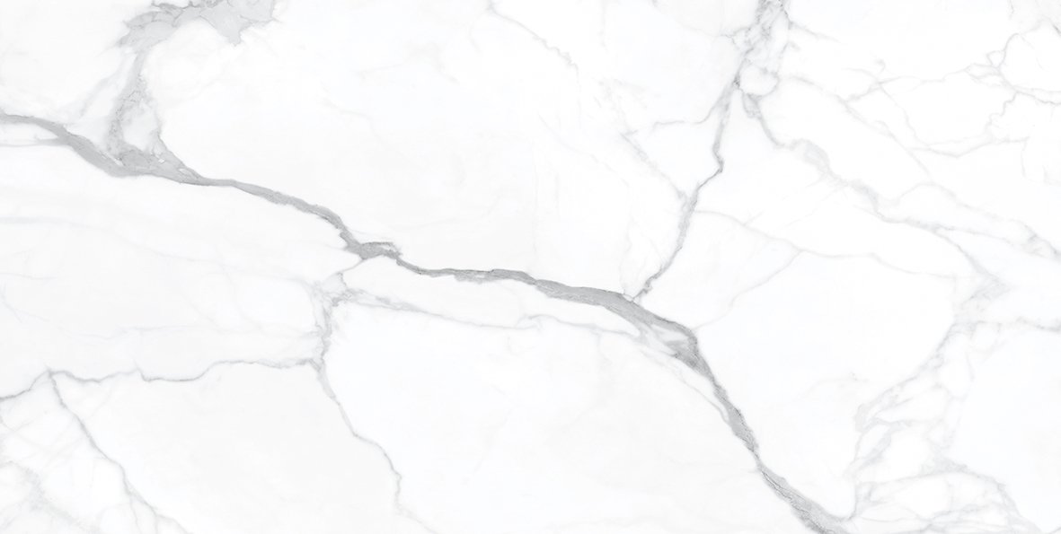 Fliese weiß marmoriert Calacatta-Marmor-Optik matt "Artemisa Blanco" rektifiziert 60x120 cm