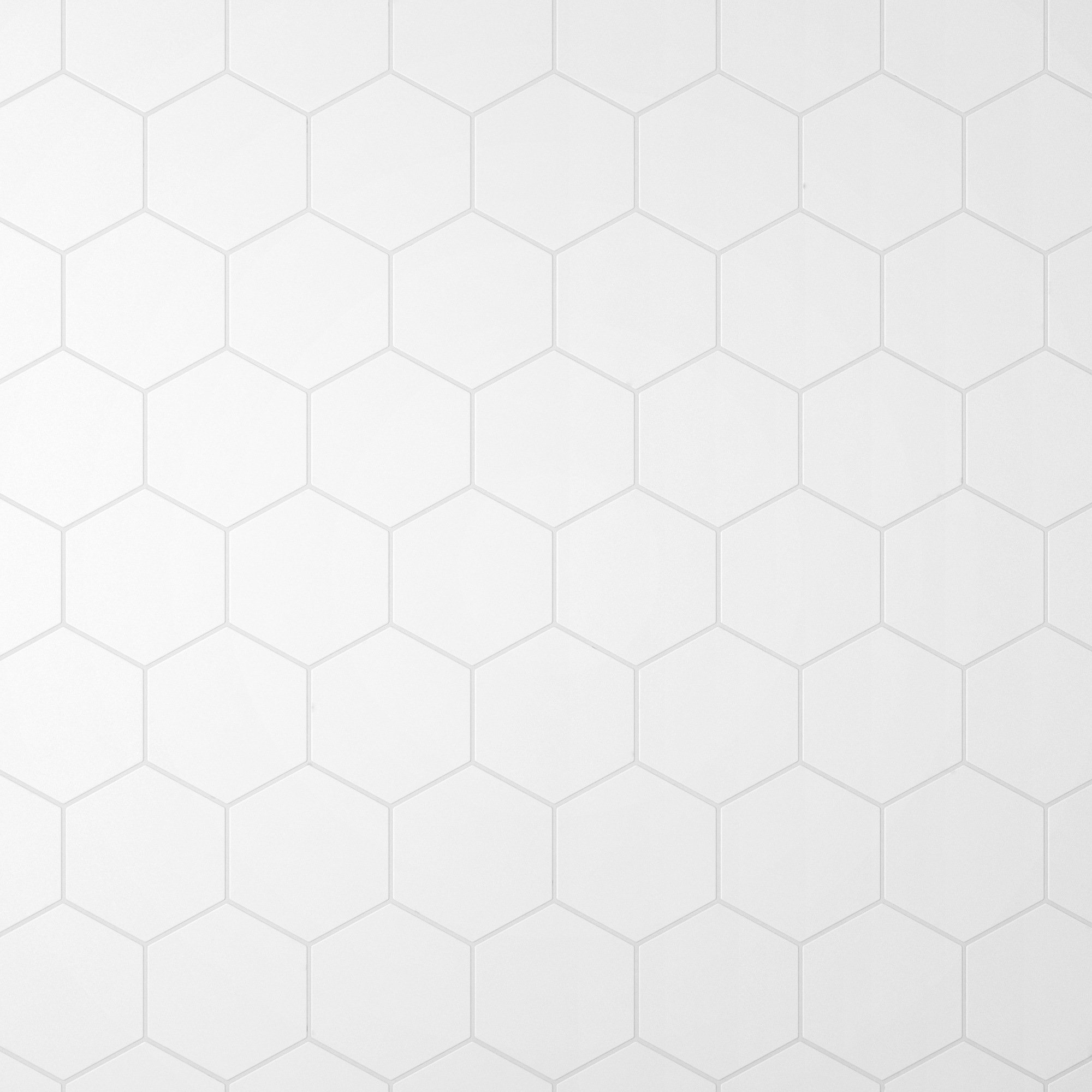 Hexagon Fliese weiß Sechseckige Fliese SOLID WHITE Ambiente