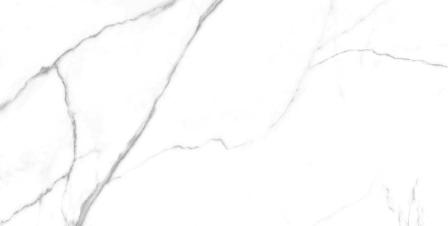 Fliese weiß marmoriert Calacatta-Marmor-Optik seidenmatt "Nil Blanco" rektifiziert