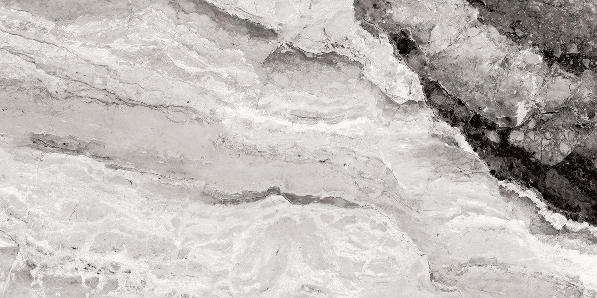 Fliese Marmor-Optik anthrazit schwarz marmoriert glänzend "Mystic Dark poliert"