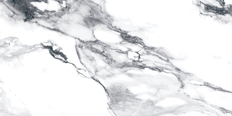Fliese weiß-grau marmoriert Paonazzetto-Marmor-Optik matt "Crash Blanco" rektifiziert