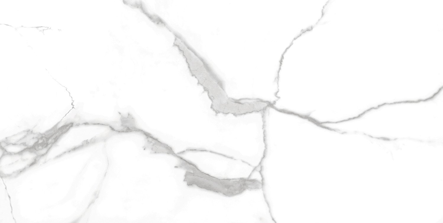 Fliese weiß marmoriert Calacatta-Marmor-Optik poliert glänzend kalibriert Nil Blanco