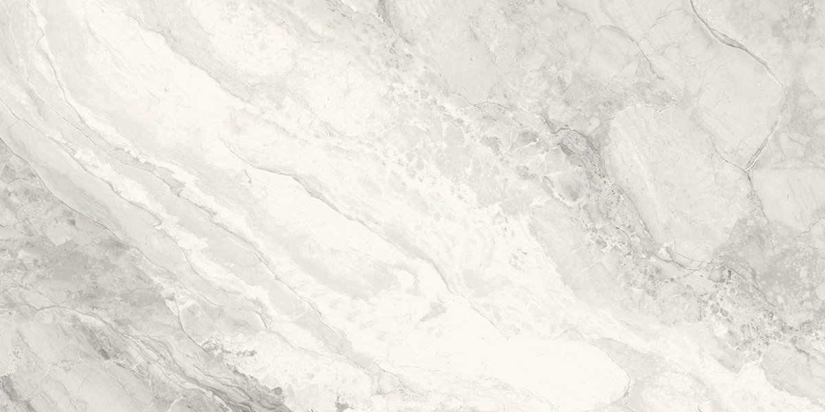 Fliese Marmoroptik grau marmoriert 60x120 cm glänzend "Mystic Pearl poliert"