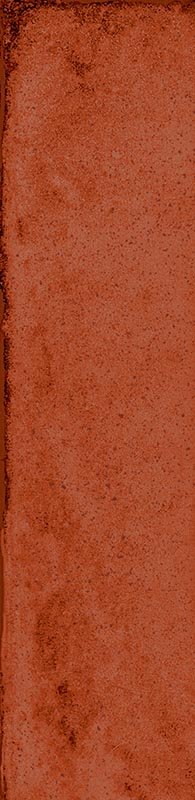 Fliese glasiert unregelmäßige Oberfläche "Tetris Coral" orange glänzend 5x20cm