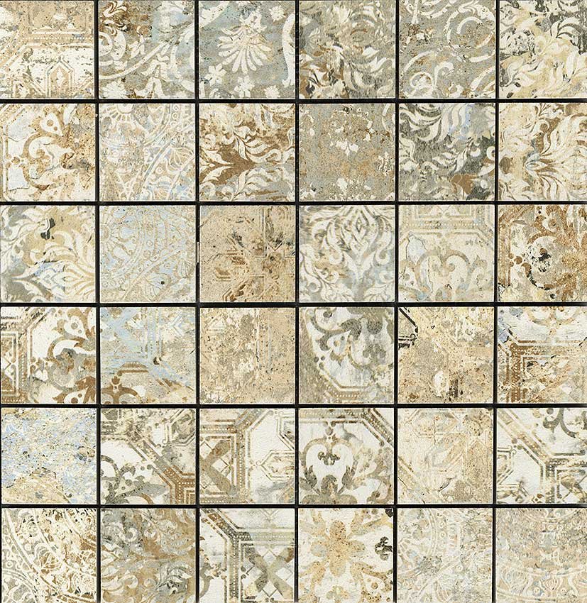 Mosaikfliesen Carpet Sand natural 29,75x29,75 (5x5) Teppichoptik Vintage