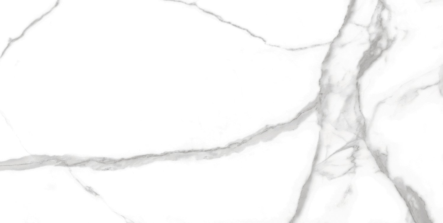 Fliese weiß marmoriert Calacatta-Marmor-Optik poliert glänzend kalibriert Nil Blanco