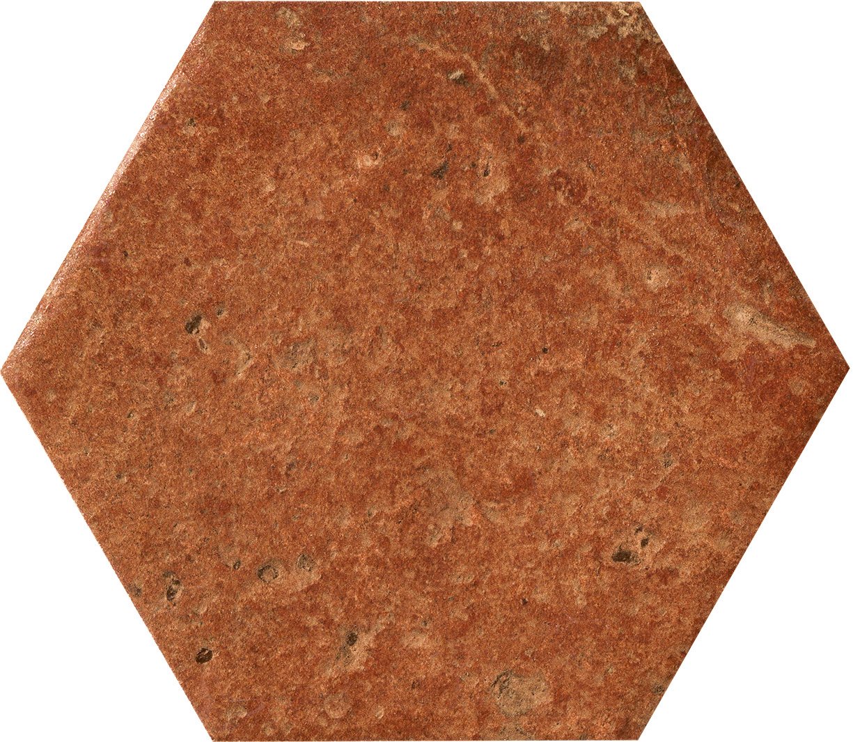Fliese Hexagon Terracotta "Cotto del Campiano Rosso" 15,8x18,3cm CIR (Farbmischung nach Zufall)