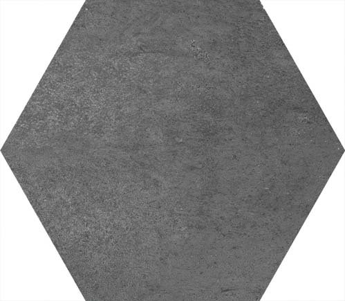 Fliese Sechseck Hexagon schwarz Betonoptik Zementoptik 25,8x29cm "Groundhex Marengo"