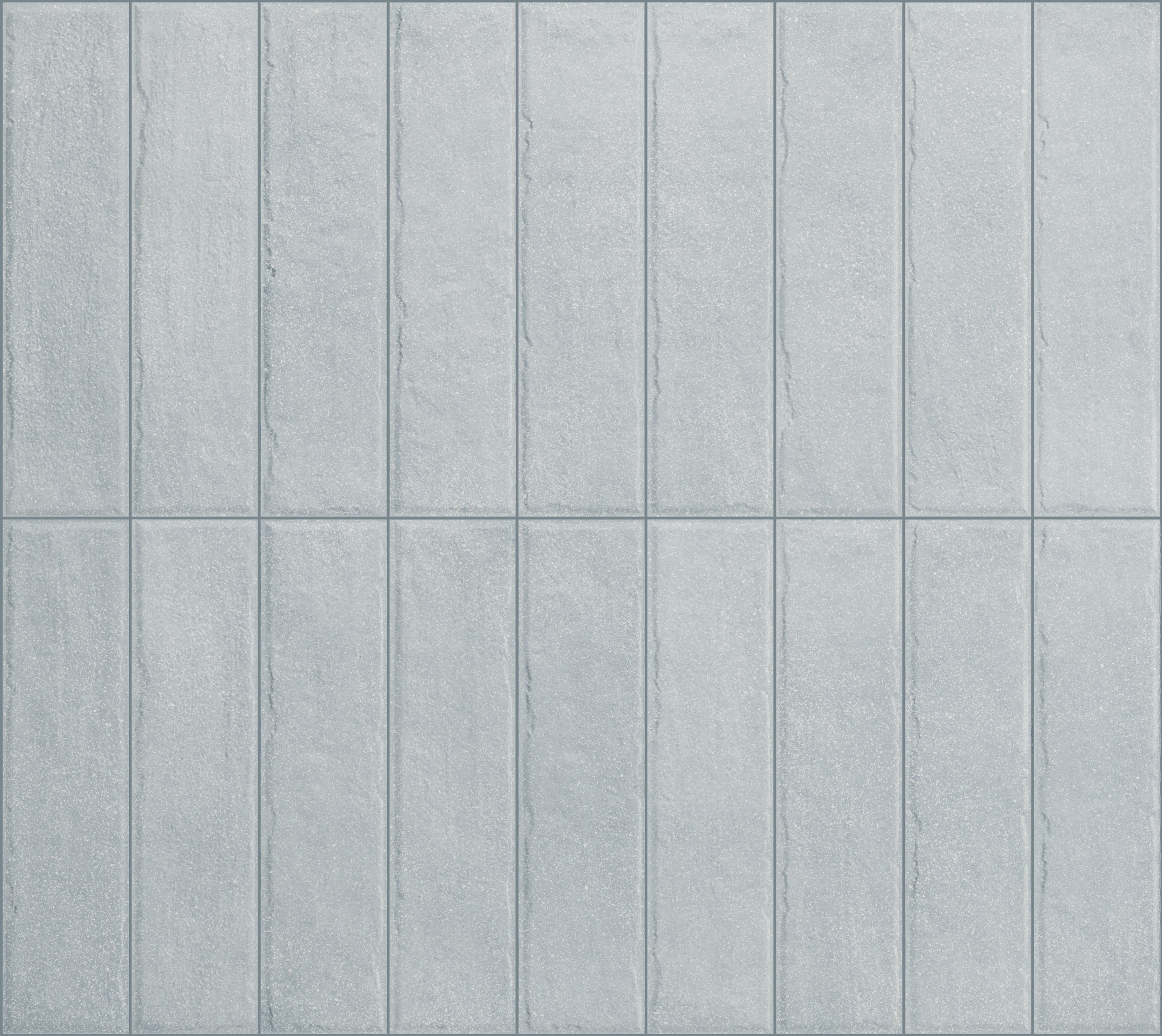 Fliese glasiert unregelmäßige Oberfläche "Tetris Aria" grau-blau matt 5x20cm