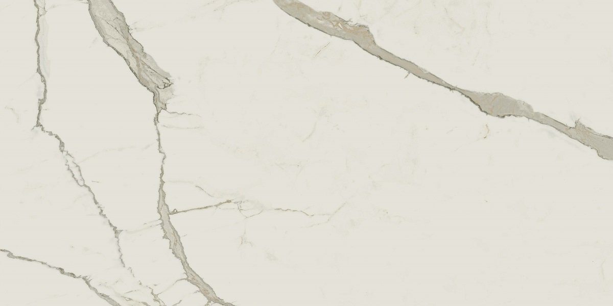 Fliese beige marmoriert Calacatta-Marmor-Optik matt kalibriert Exigo Calacatta 30x60cm