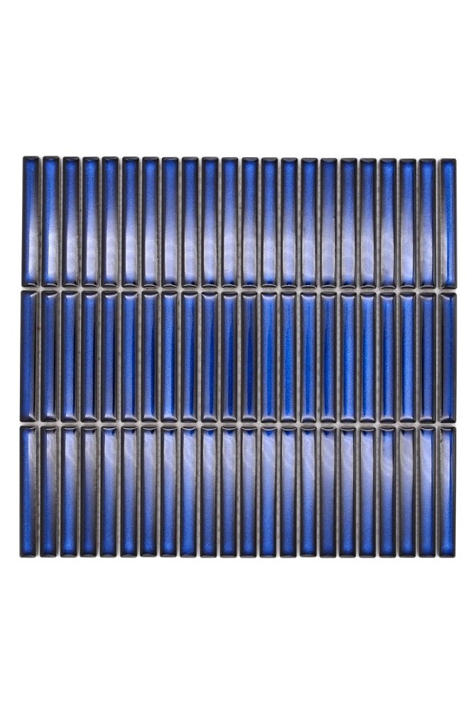 Mosaik Stäbchen 3-reihig Kit Kat kobaltblau glänzend 