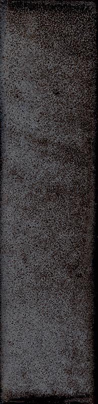 Fliese glasiert unregelmäßige Oberfläche "Tetris Smoke"  dunkelgrau glänzend 5x20cm