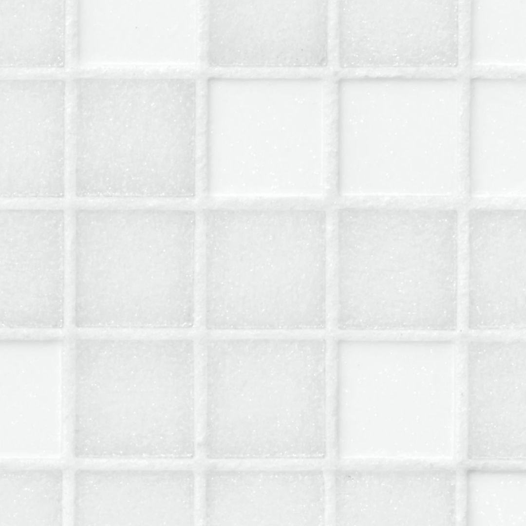 Bisazza Mosaikfliesen "Ghiaccio" weiß glänzend 32,2x32,2cm