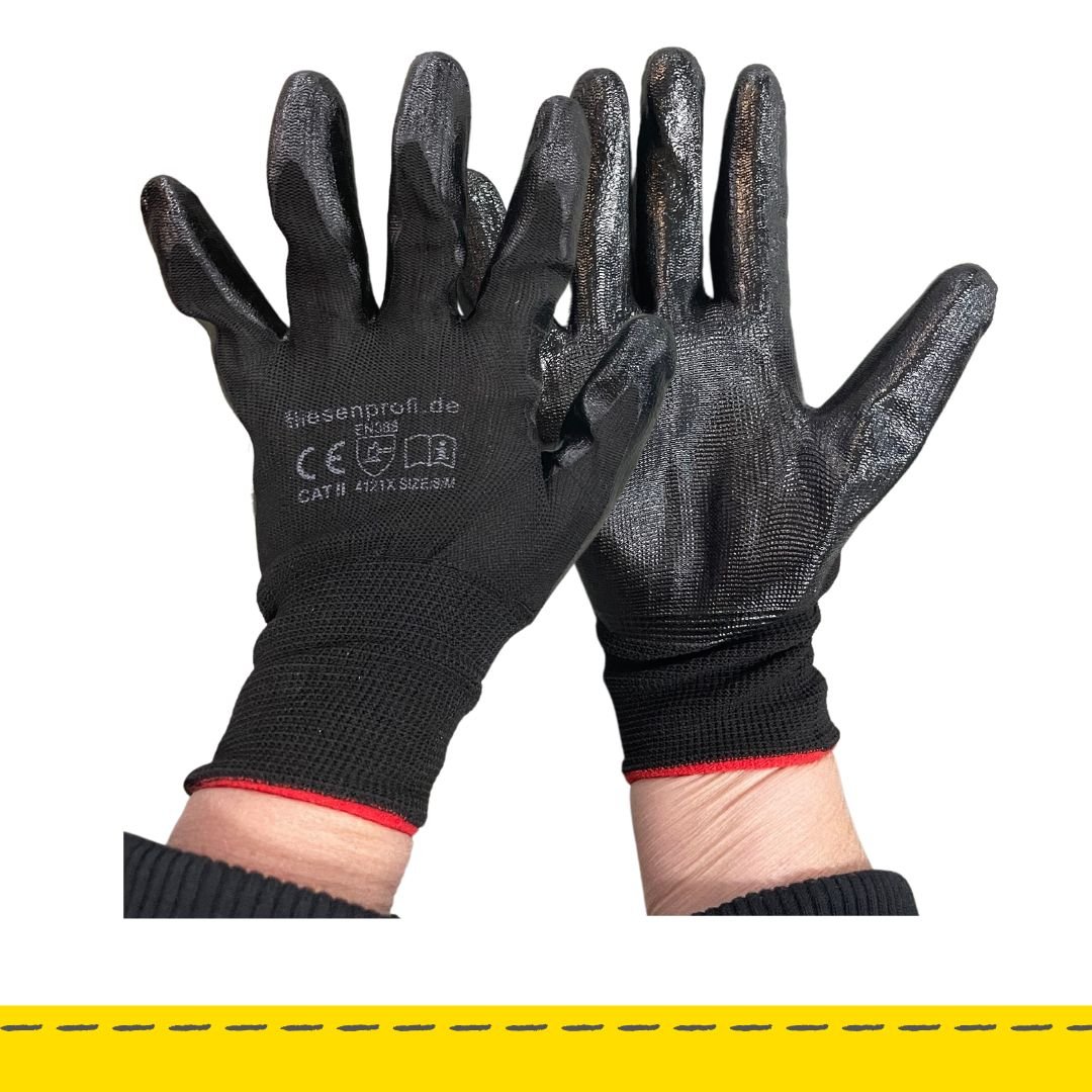 Handschuhe mit Nitril beschichtet Größe M