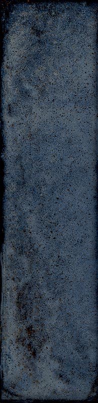 Fliese glasiert unregelmäßige Oberfläche "Tetris Ocean" dunkelblau glänzend 5x20cm