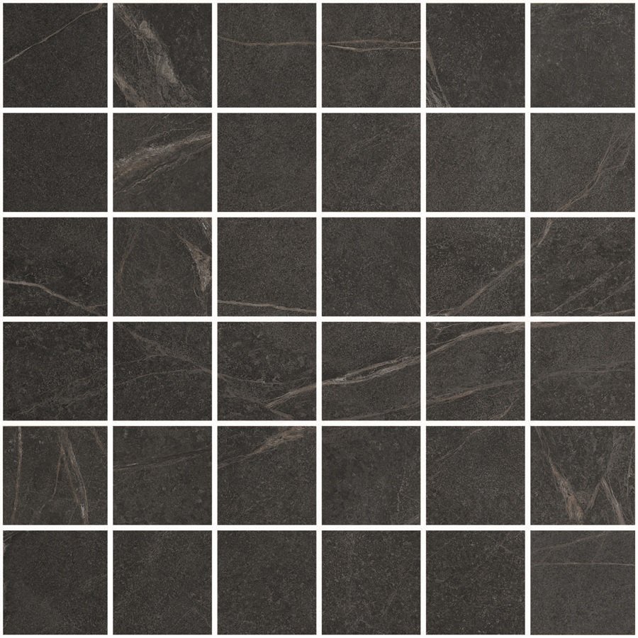 Mosaik Speckstein-Optik schwarz matt Soap Stone Black Cercom