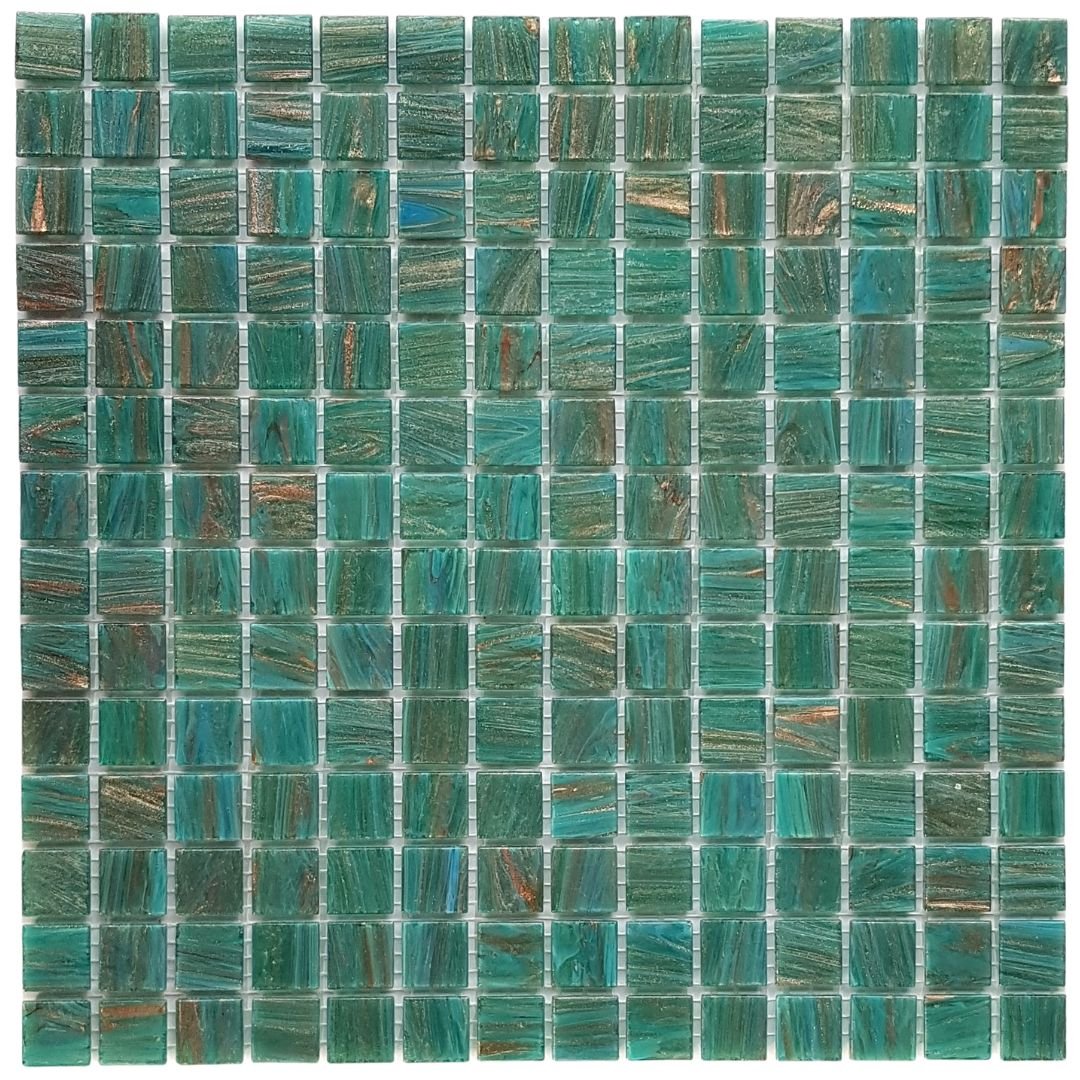 Mosaikfliesen Glasmosaik türkis 30,5x30,5 cm