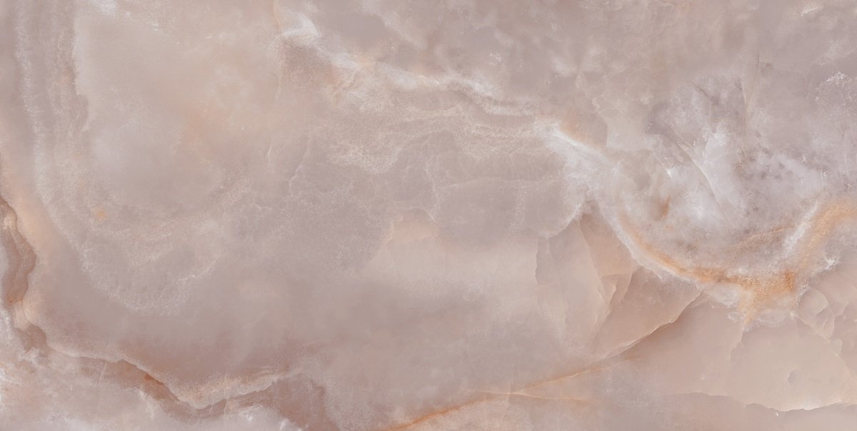 Fliese Achat-Optik rosa marmoriert 60x120 cm glänzend poliert "Onix Coral" rektifiziert 