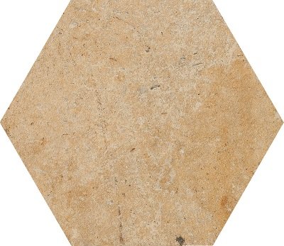 Fliese Hexagon Terracotta "Cotto del Campiano Giallo" 15,8x18,3cm CIR (Farbmischung nach Zufall)