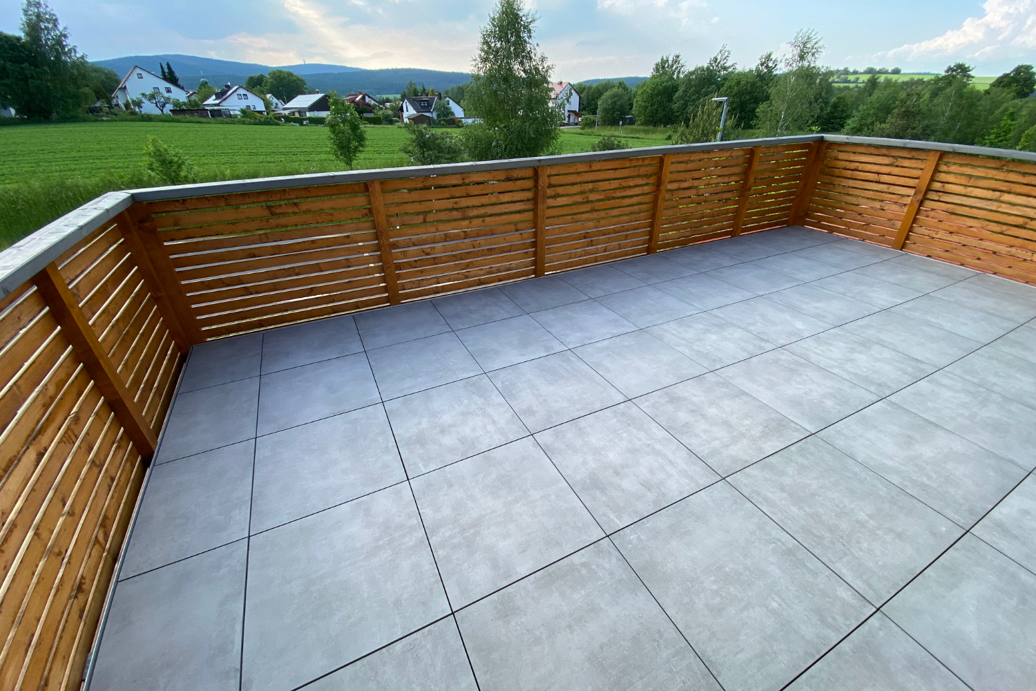 Terrassenplatte Feinsteinzeug Betonoptik grau Patch Home Ragno by Marazzi